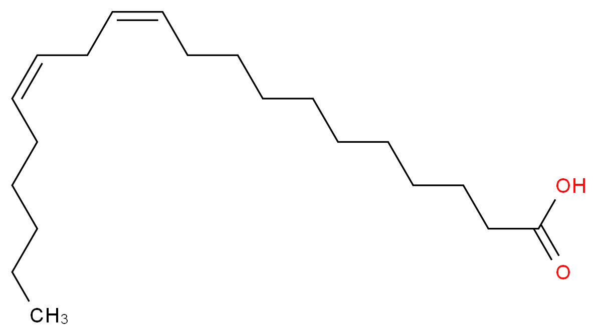 (11Z,14Z)-icosa-11,14-dienoic acid_分子结构_CAS_2091-39-6