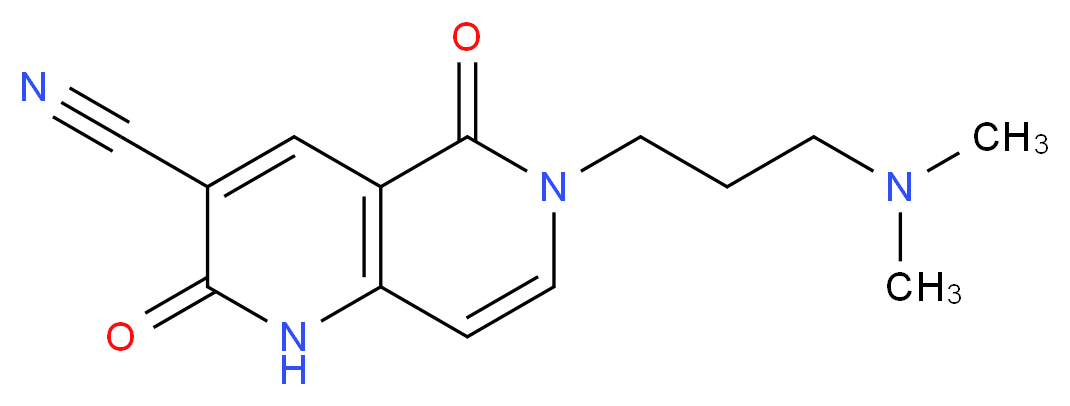 6-[3-(dimethylamino)propyl]-2,5-dioxo-1,2,5,6-tetrahydro-1,6-naphthyridine-3-carbonitrile_分子结构_CAS_)