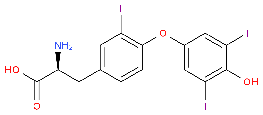 Reverse triiodothyronine_分子结构_CAS_5817-39-0)