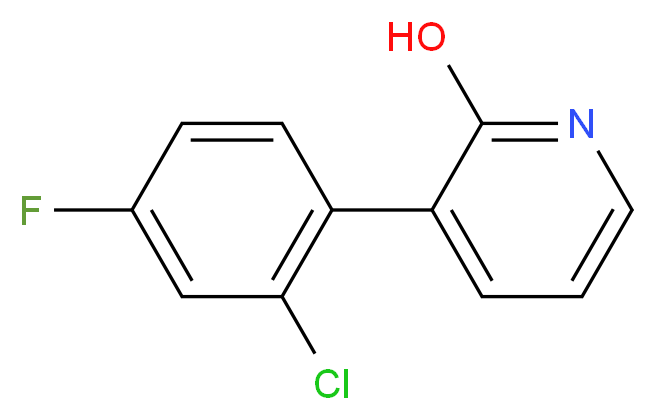 3-(2-chloro-4-fluorophenyl)pyridin-2-ol_分子结构_CAS_)