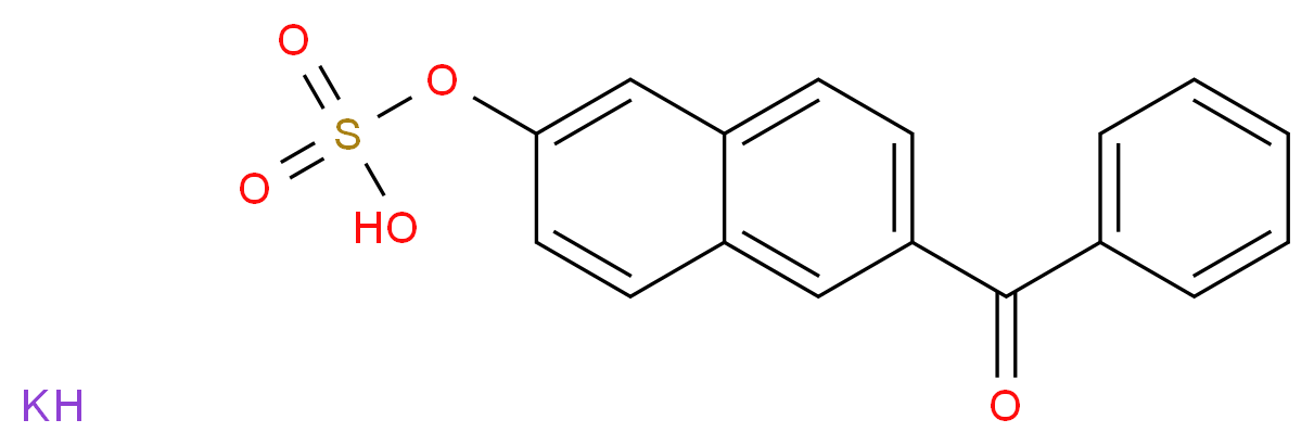 (6-benzoylnaphthalen-2-yl)oxidanesulfonic acid potassium_分子结构_CAS_94333-61-6