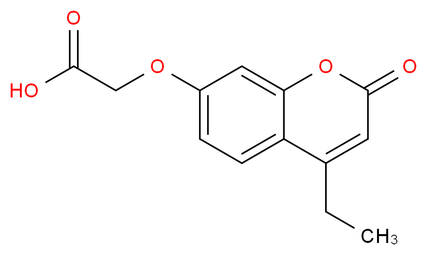 2-[(4-ethyl-2-oxo-2H-chromen-7-yl)oxy]acetic acid_分子结构_CAS_314742-22-8