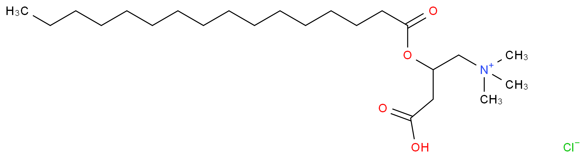 Palmitoyl-DL-carnitine chloride_分子结构_CAS_6865-14-1)