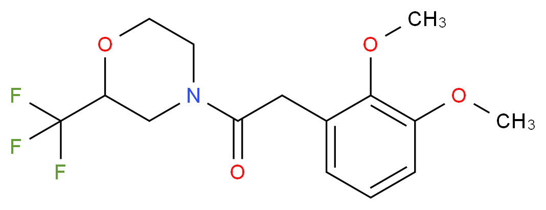 4-[(2,3-dimethoxyphenyl)acetyl]-2-(trifluoromethyl)morpholine_分子结构_CAS_)