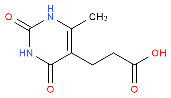 3-(6-methyl-2,4-dioxo-1,2,3,4-tetrahydropyrimidin-5-yl)propanoic acid_分子结构_CAS_28181-39-7)