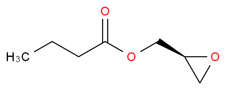 (2S)-oxiran-2-ylmethyl butanoate_分子结构_CAS_65031-96-1