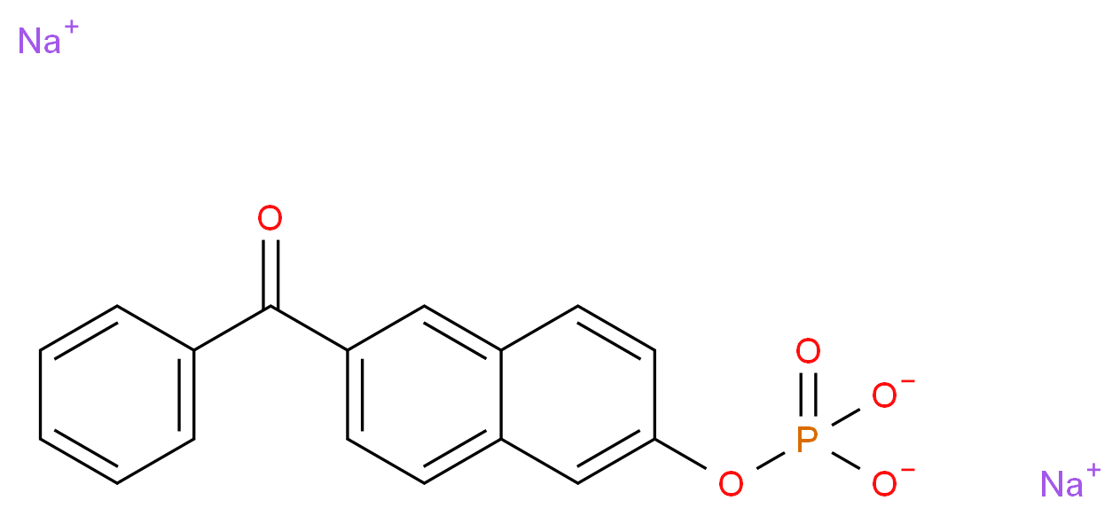 disodium 6-benzoylnaphthalen-2-yl phosphate_分子结构_CAS_74144-43-7