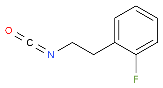 1-fluoro-2-(2-isocyanatoethyl)benzene_分子结构_CAS_480439-39-2