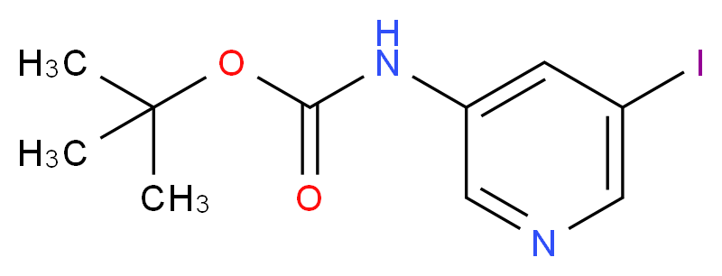 t-Butyl (5-iodopyridin-3-yl)carbamate_分子结构_CAS_857266-59-2)