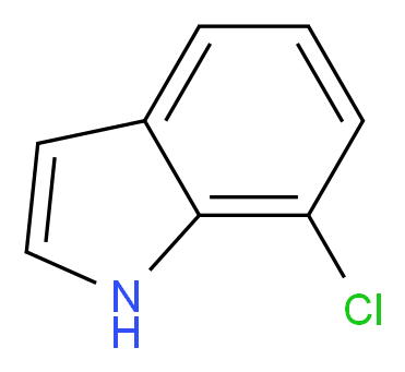 7-Chloroindole_分子结构_CAS_)
