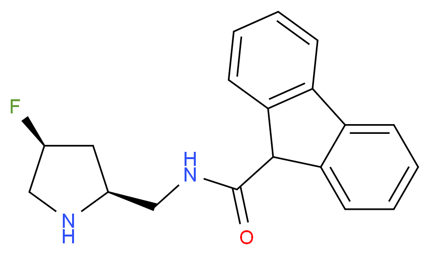 N-{[(2S,4S)-4-fluoropyrrolidin-2-yl]methyl}-9H-fluorene-9-carboxamide_分子结构_CAS_)