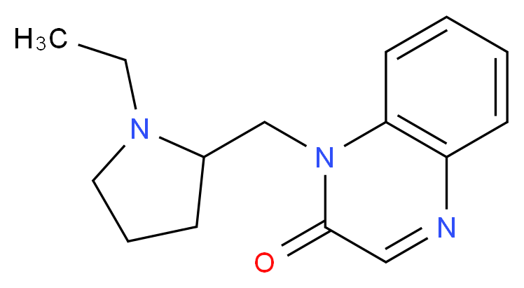 1-[(1-ethylpyrrolidin-2-yl)methyl]quinoxalin-2(1H)-one_分子结构_CAS_)