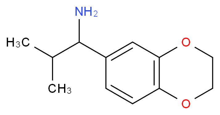 1-(2,3-Dihydro-benzo[1,4]dioxin-6-yl)-2-methyl-propylamine_分子结构_CAS_)