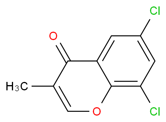 6,8-dichloro-3-methyl-4H-chromen-4-one_分子结构_CAS_57645-95-1