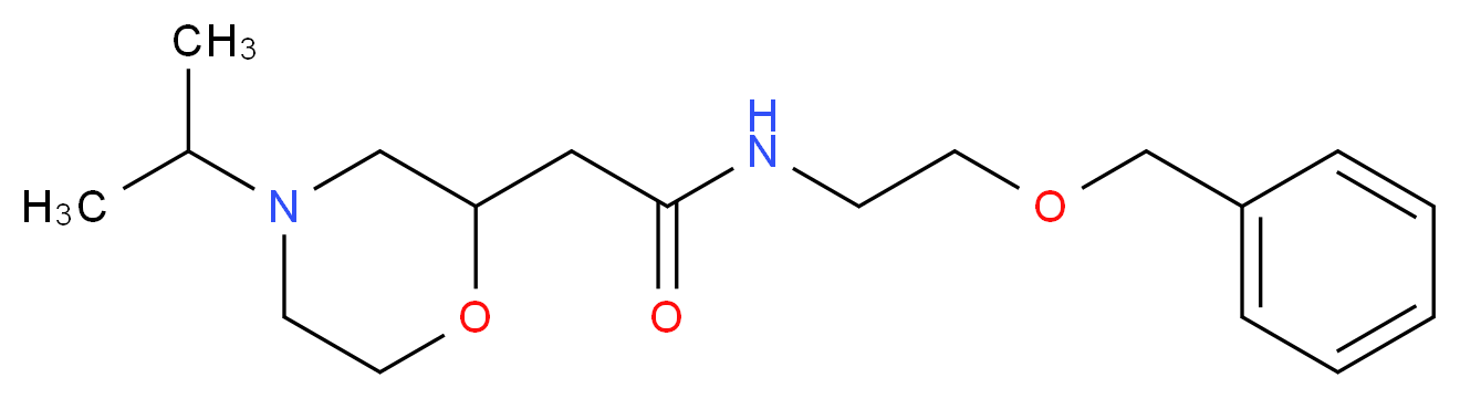 N-[2-(benzyloxy)ethyl]-2-(4-isopropylmorpholin-2-yl)acetamide_分子结构_CAS_)