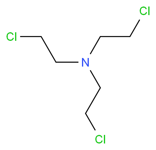 HN3 (nitrogen mustard)_分子结构_CAS_555-77-1)