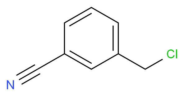 3-(chloromethyl)benzonitrile_分子结构_CAS_64407-07-4