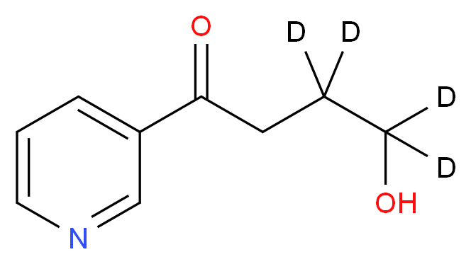 4-Hydroxy-1-(3-pyridyl)-1-butanone (3,3,4,4-D4)_分子结构_CAS_359435-75-9)