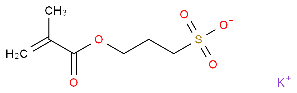 potassium 3-[(2-methylprop-2-enoyl)oxy]propane-1-sulfonate_分子结构_CAS_31098-21-2