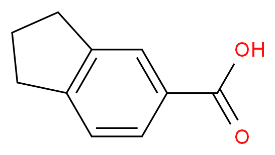 5-indanecarboxylic acid_分子结构_CAS_65898-38-6)