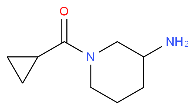 1-cyclopropanecarbonylpiperidin-3-amine_分子结构_CAS_1114596-39-2