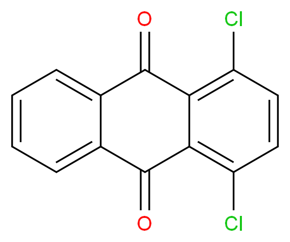 1,4-dichloro-9,10-dihydroanthracene-9,10-dione_分子结构_CAS_602-25-5