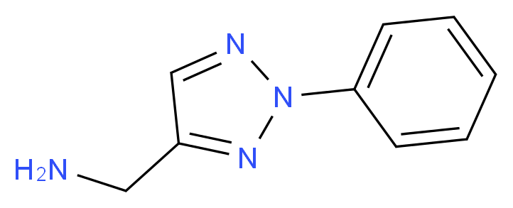 (2-phenyl-2H-1,2,3-triazol-4-yl)methanamine_分子结构_CAS_)