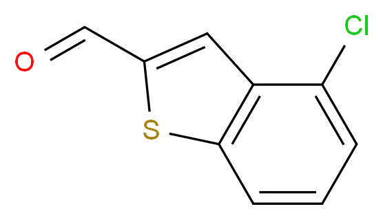 4-Chloro-1-benzothiophene-2-carbaldehyde_分子结构_CAS_)
