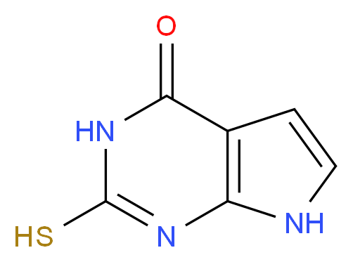 3,7-Dihydro-2-thio-4H-pyrrolo[2,3-d]pyrimidin-4-one_分子结构_CAS_67831-84-9)