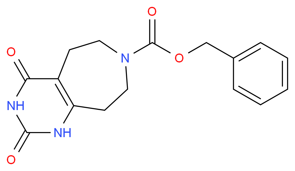 Benzyl 2,4-dioxo-3,4,5,6,8,9-hexahydro-1H-pyrimido[4,5-d]azepine-7(2H)-carboxylate_分子结构_CAS_1207369-43-4)