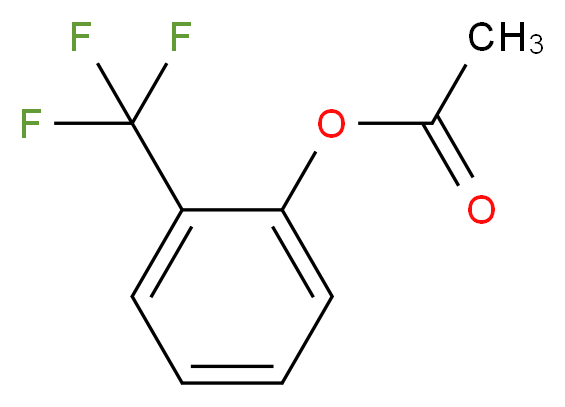2-(Trifluoromethyl)phenyl acetate_分子结构_CAS_400629-06-3)
