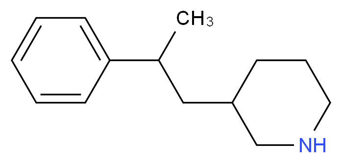 3-(2-Phenylpropyl)piperidine_分子结构_CAS_)