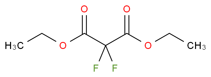 二氟丙二酸二乙酯_分子结构_CAS_680-65-9)