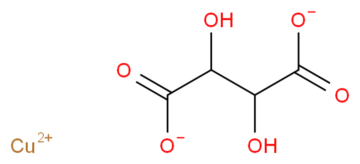 copper(2+) ion 2,3-dihydroxybutanedioate_分子结构_CAS_27004-40-6