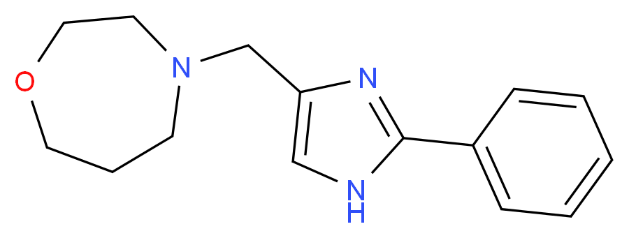 4-[(2-phenyl-1H-imidazol-4-yl)methyl]-1,4-oxazepane_分子结构_CAS_)