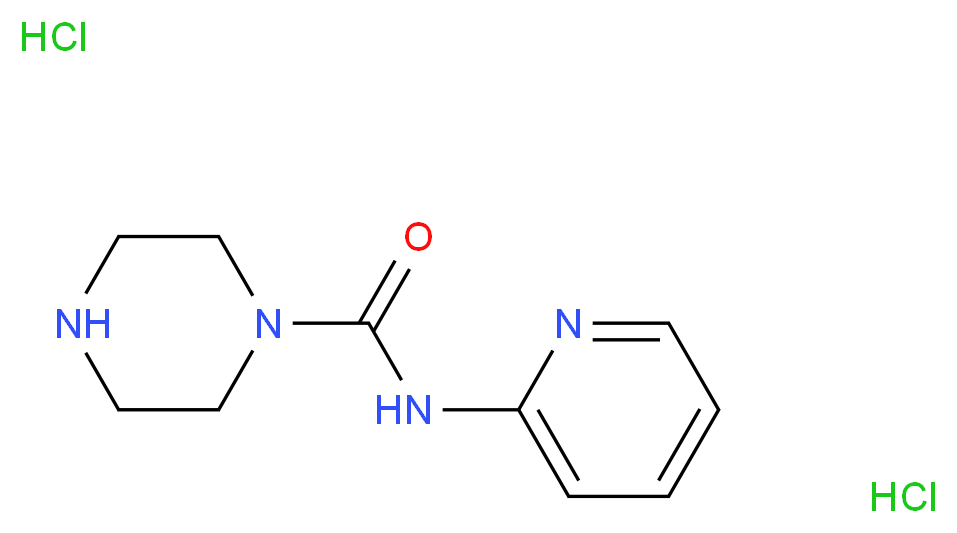 Piperazine-1-carboxylic acid pyridine-2ylamide dihydrochloride_分子结构_CAS_)