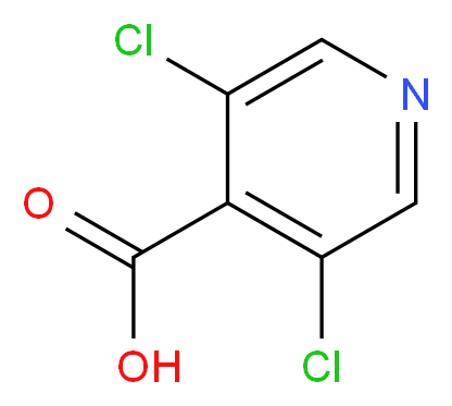 3,5-dichloropyridine-4-carboxylic acid_分子结构_CAS_13958-93-5