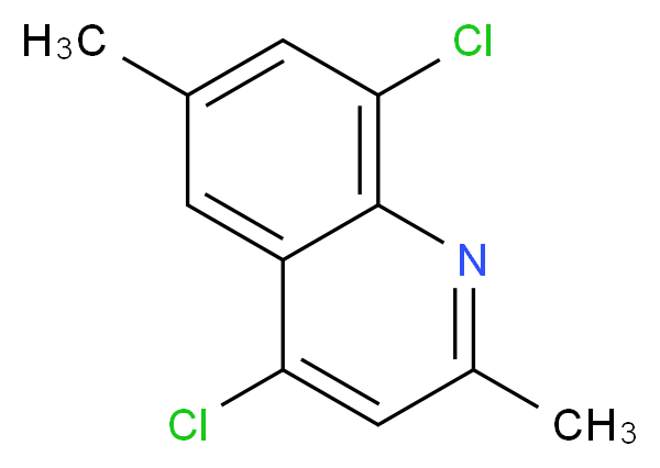 4,8-dichloro-2,6-dimethylquinoline_分子结构_CAS_203626-46-4