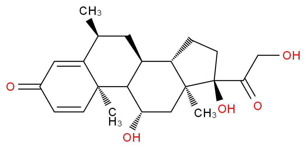 6α-Methyl Prednisolone_分子结构_CAS_83-43-2)