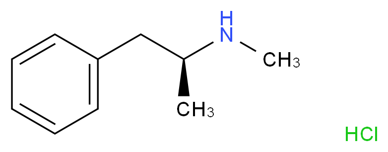 S-(+)-Methamphetamine Hydrochloride_分子结构_CAS_51-57-0)