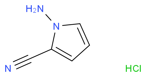 1-amino-1H-pyrrole-2-carbonitrile hydrochloride_分子结构_CAS_937046-97-4