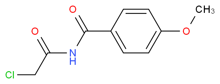 N-(2-chloroacetyl)-4-methoxybenzamide_分子结构_CAS_57764-60-0