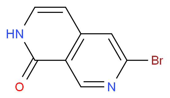6-BROMO-2,7-NAPHTHYRIDIN-1(2H)-ONE_分子结构_CAS_)