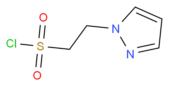 2-(1H-pyrazol-1-yl)ethane-1-sulfonyl chloride_分子结构_CAS_1196146-43-6