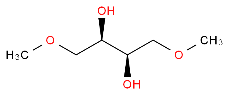 (2R,3R)-1,4-dimethoxybutane-2,3-diol_分子结构_CAS_33507-82-3