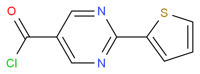 2-Thien-2-ylpyrimidine-5-carbonyl chloride 95%_分子结构_CAS_946409-25-2)