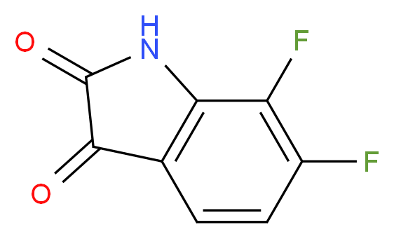 6,7-difluoro-2,3-dihydro-1H-indole-2,3-dione_分子结构_CAS_)