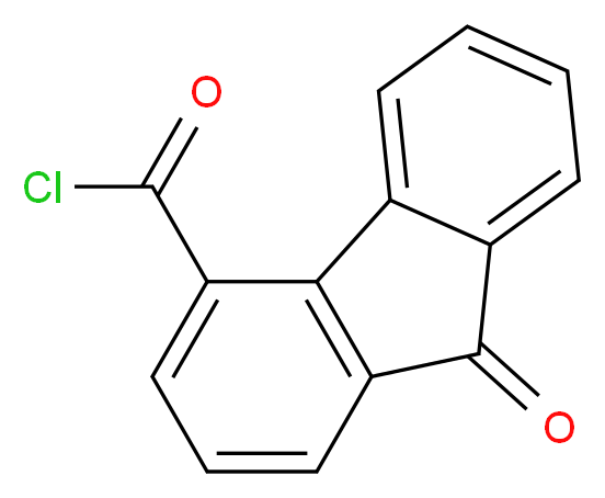 9-oxo-9H-fluorene-4-carbonyl chloride_分子结构_CAS_7071-83-2