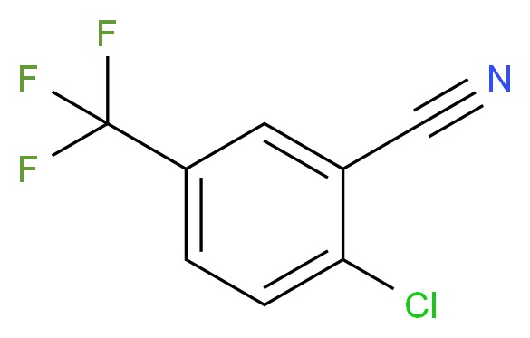 2-氯-5-(三氟甲基)苯甲腈_分子结构_CAS_328-87-0)