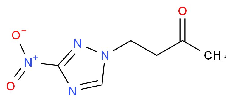 4-(3-nitro-1H-1,2,4-triazol-1-yl)butan-2-one_分子结构_CAS_60728-92-9